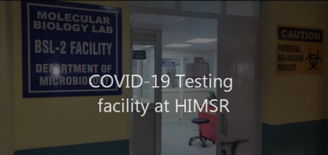 COVID19 Testing Facility at HIMSR