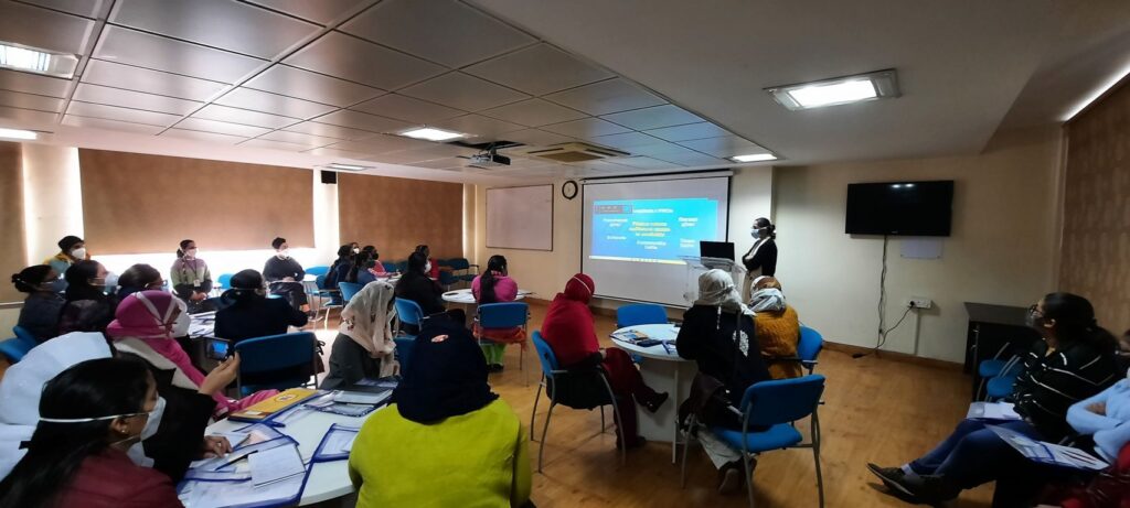 Nursing Staff and Paramedics Attending Training