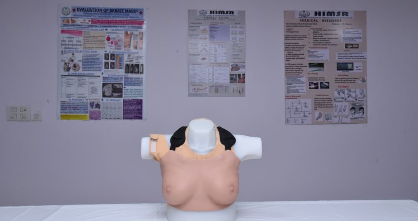 11. Mannequin for clinical breast examination